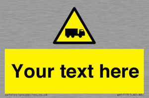 Custom Lorry Hazard Sign